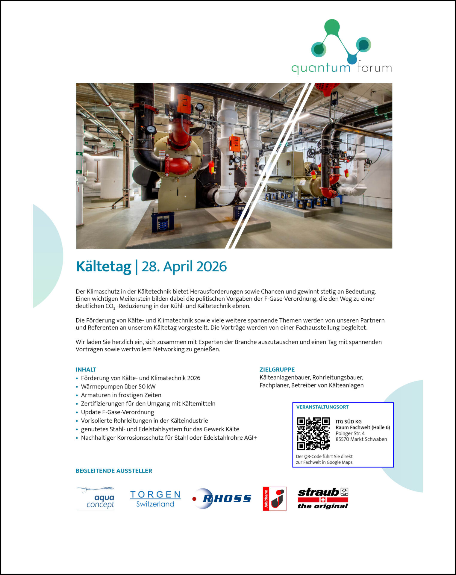 quantum Installation von Torgen Switzerland Wärmepumpenleitungen mit Schalldämmung und Vibrationsdämpfern für leisen Betrieb und optimale Entkopplung.